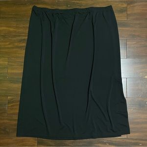 Plus Size Black Maxi Skirt